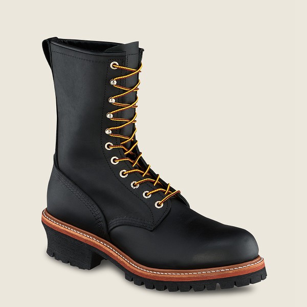 Botas de Seguridad Red Wing Hombre Negros - Loggermax - 9-Inch Toe - Made To Order - 426-HSAEWJ